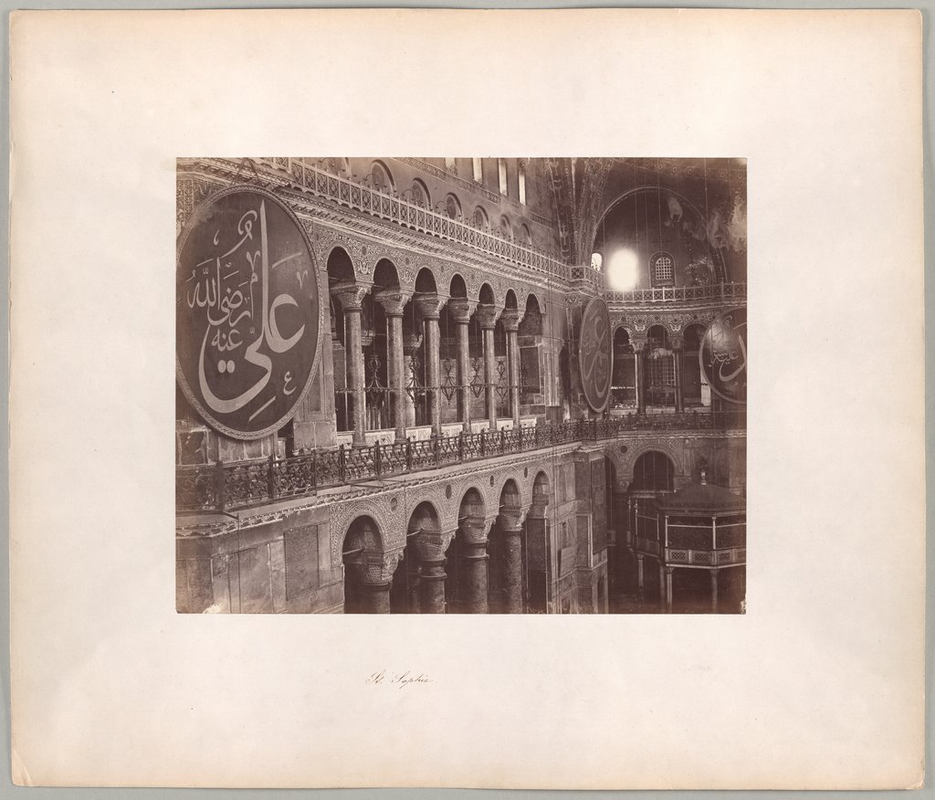 Constantinople: Interior of the Hagia Sophia, Abdullah Frères
