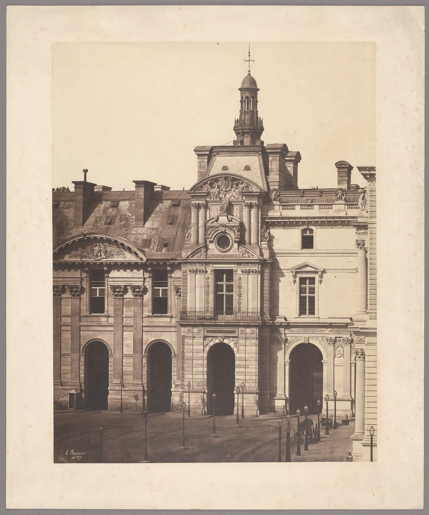 Paris: The Pavillon de Rohan of the Louvre, Édouard Baldus