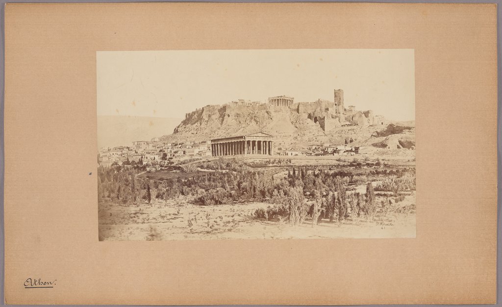Athens: View of Theseion and Acropolis, Petros Moraites