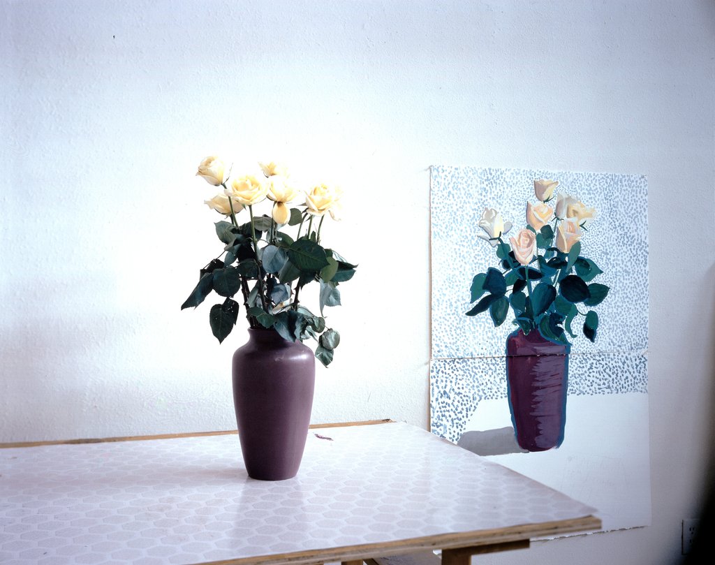 "Roses for Mother" December 4th 1995, David Hockney