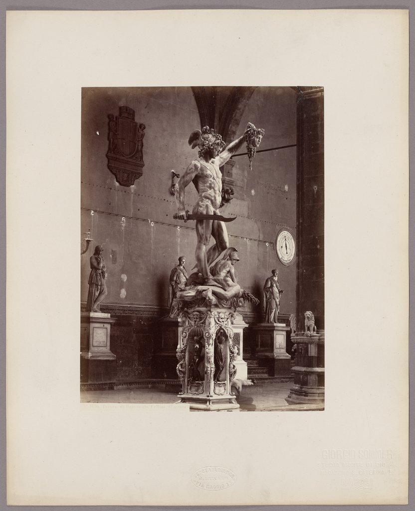 Florence: Perseus by Benvenuto, No. 1836, Giorgio Sommer