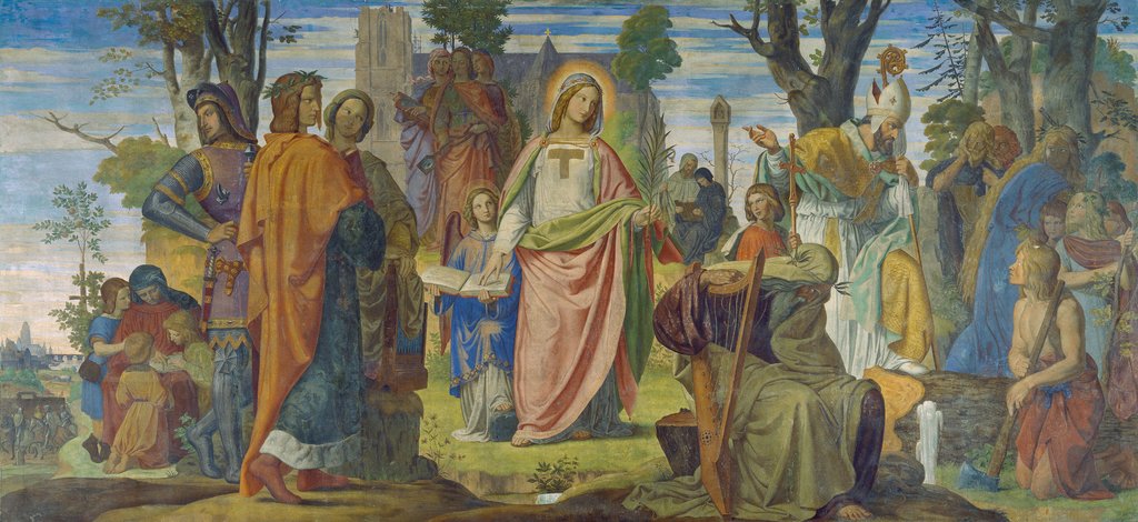 The Arts Being Introduced to Germany by Christianity, Philipp Veit