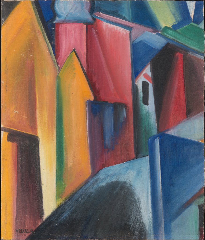 House with Onion Tower (Fragment), Walter Dexel