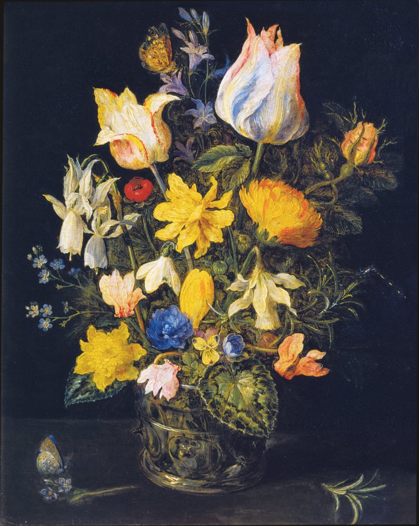 Still Life with Bouquet of Flowers, Jan Brueghel the Elder;  workshop