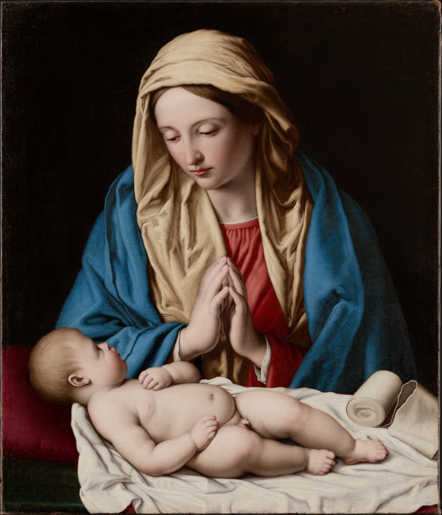 Mary worshiping the Child, Sassoferrato (Giovanni Battista Salvi)