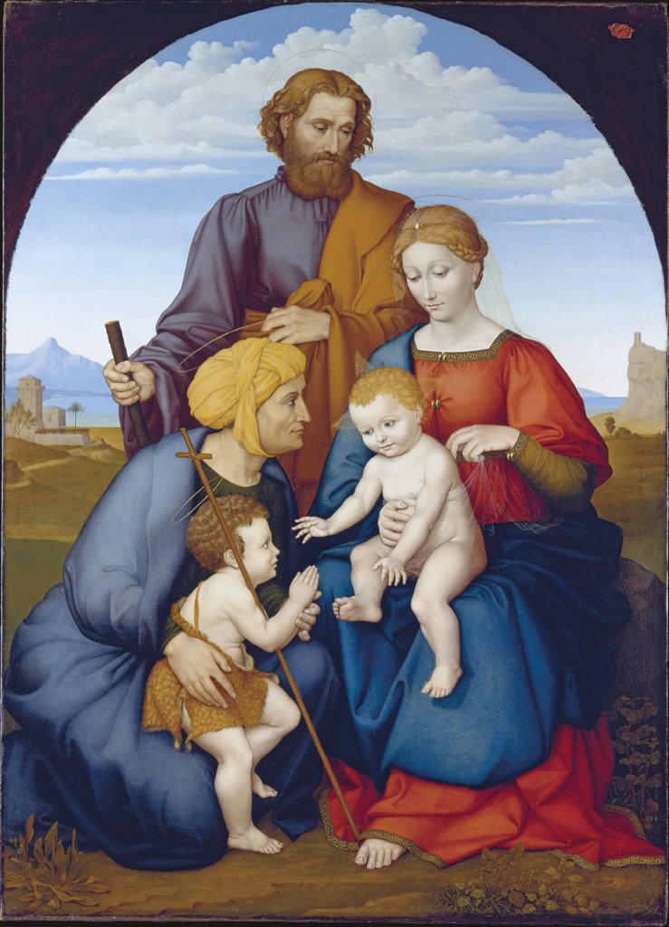 The Holy Family with Elizabeth and Saint John the Baptist as a Boy, Johann David Passavant