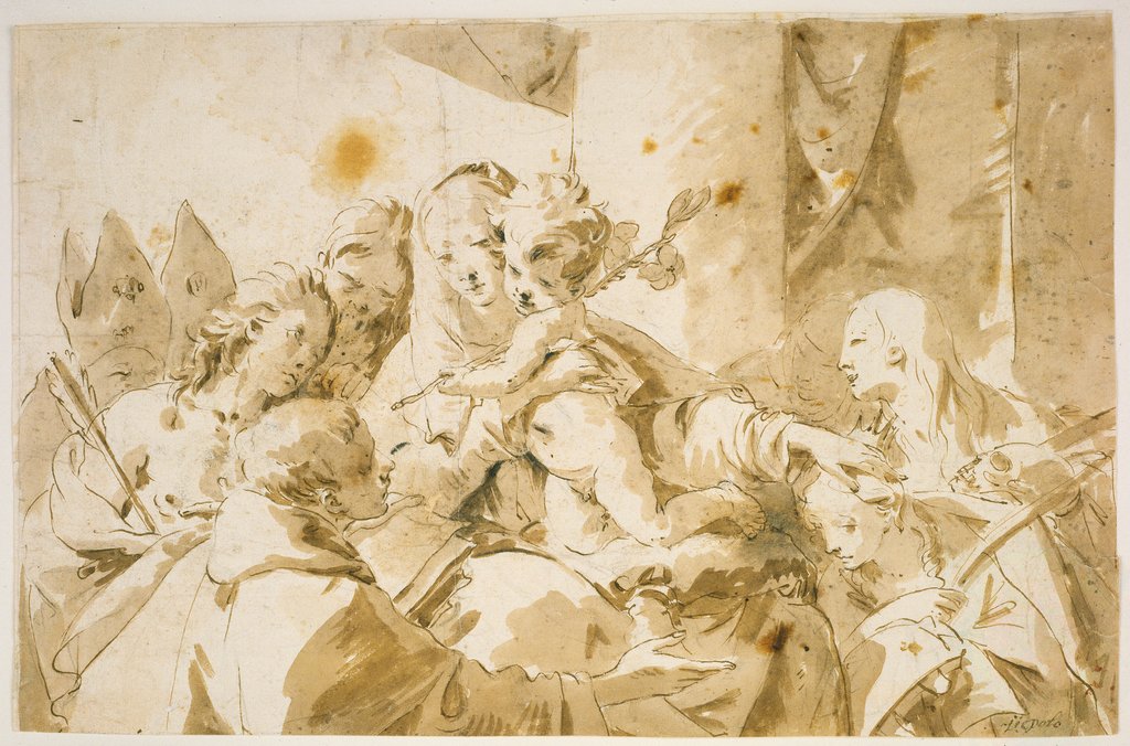 Madonna with Child and Saints, Giovanni Battista Tiepolo