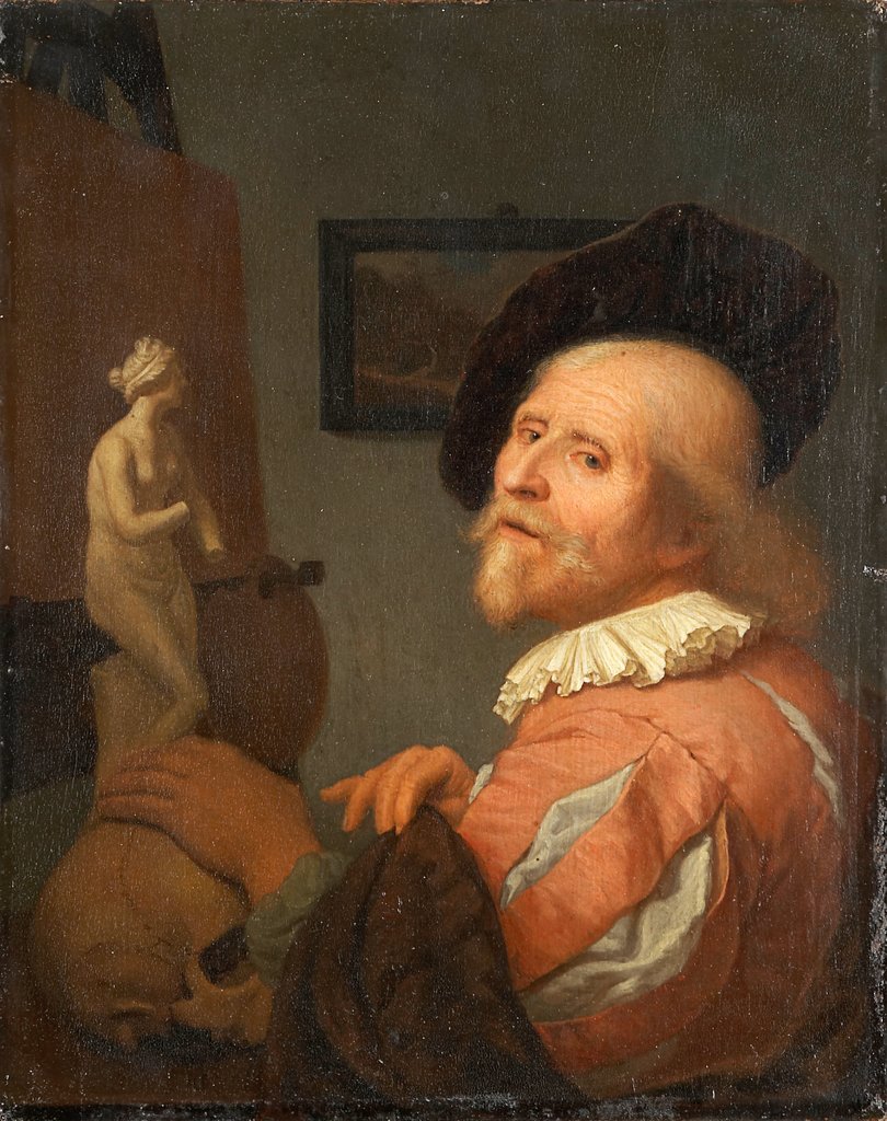 Portrait of an Artist in His Studio, Godfried Schalcken