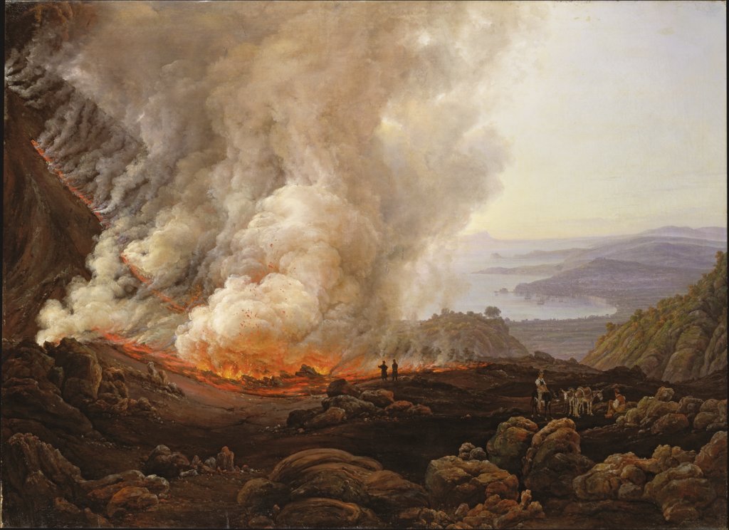 The Eruption of Vesuvius in December 1820, Johan Christian Clausen Dahl