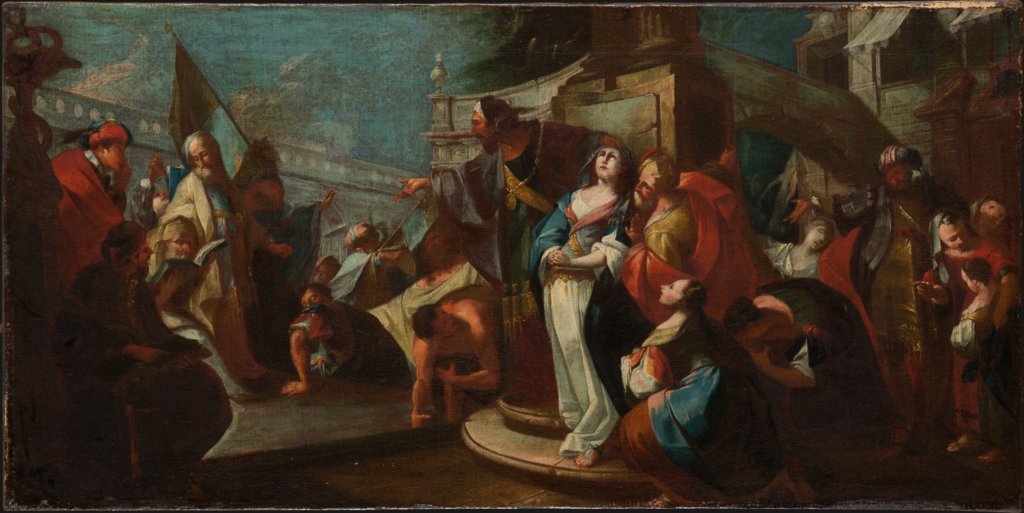 The Elders Accusing Susanna of Adultery, Vinzenz Fischer;   attributed