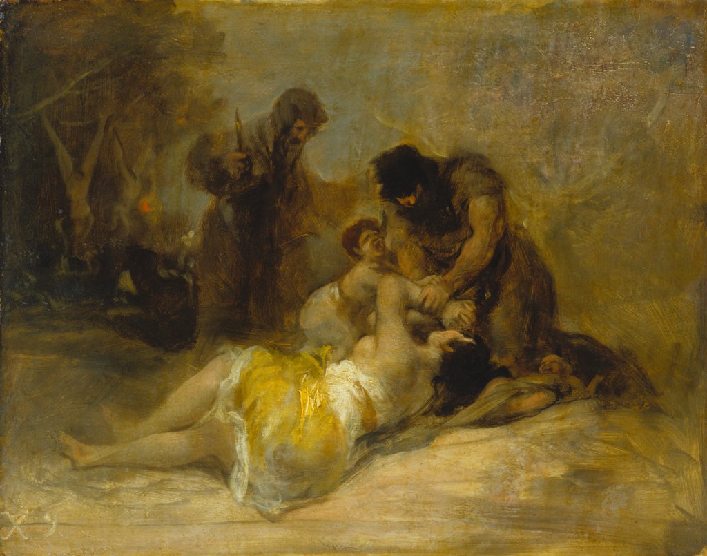 Attack on a Woman, Francisco de Goya;   ?