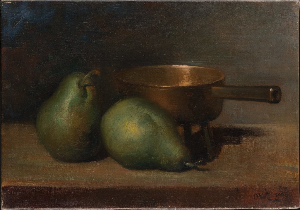 Still Life with Pears and Casserole, Ottilie W. Roederstein