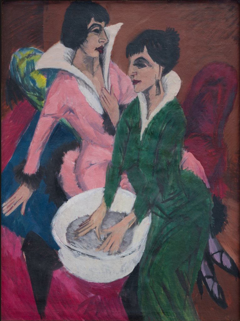 Two Women by a Sink; The Sisters, Ernst Ludwig Kirchner