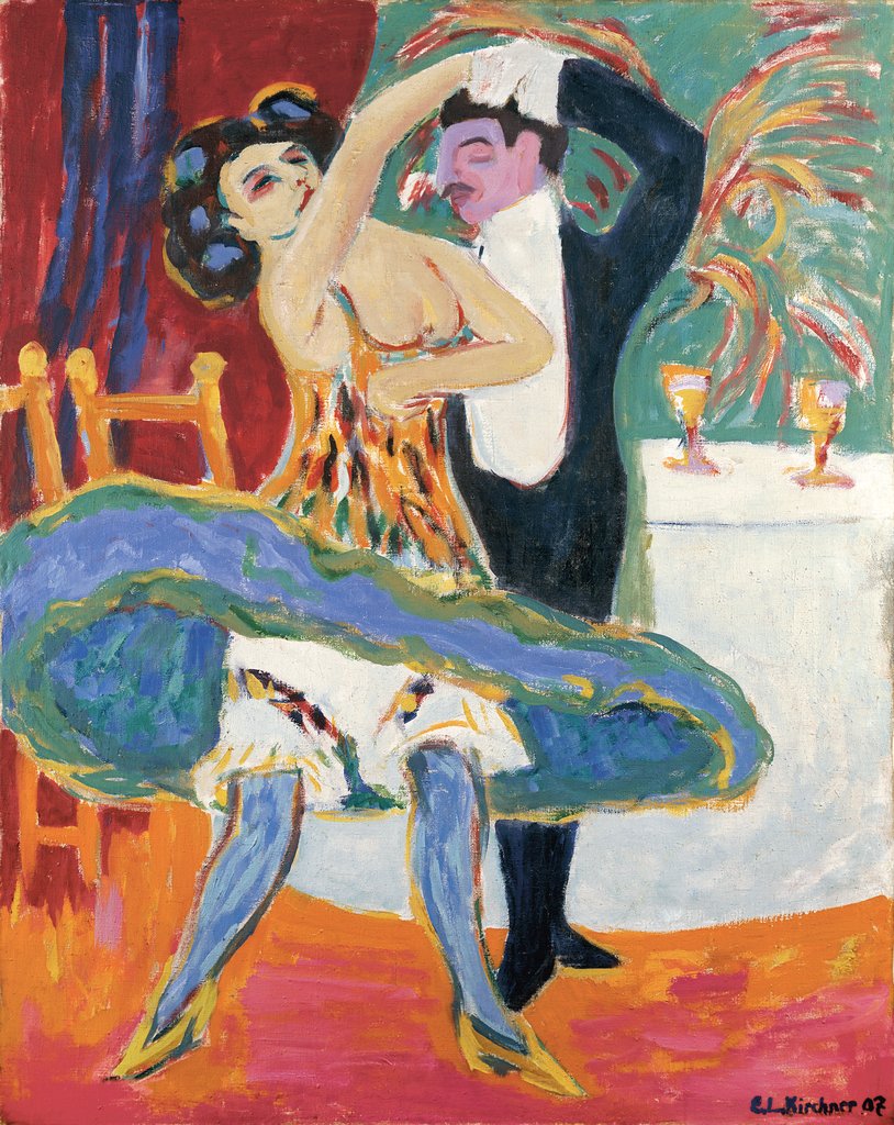 Vaudeville Theater (English Dancing Couple), Ernst Ludwig Kirchner