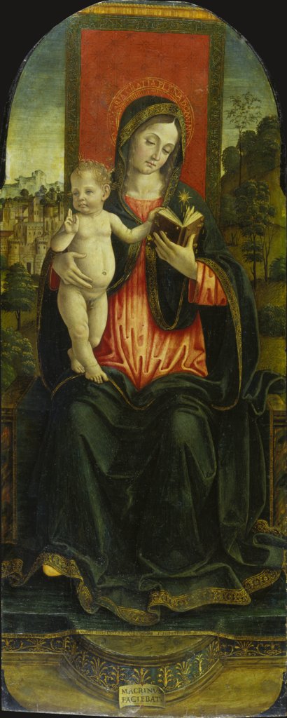 Madonna and Child Enthronend, Macrino d'Alba