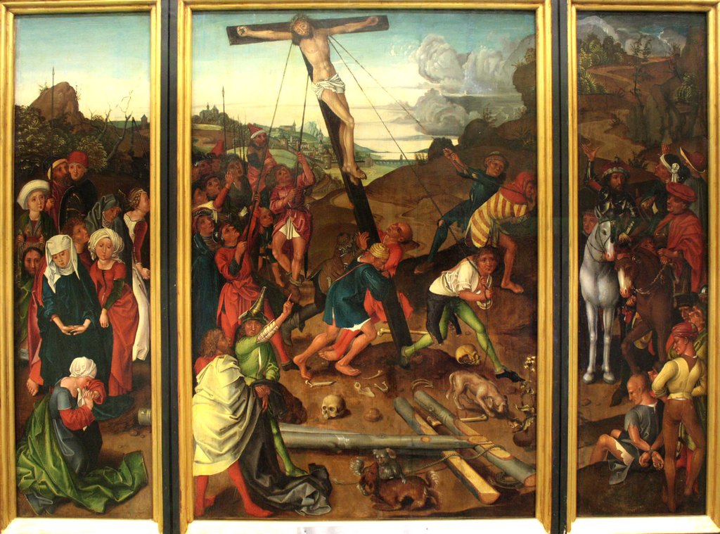 Raising of the Cross, copy after Master of the Stötteritz Altar
