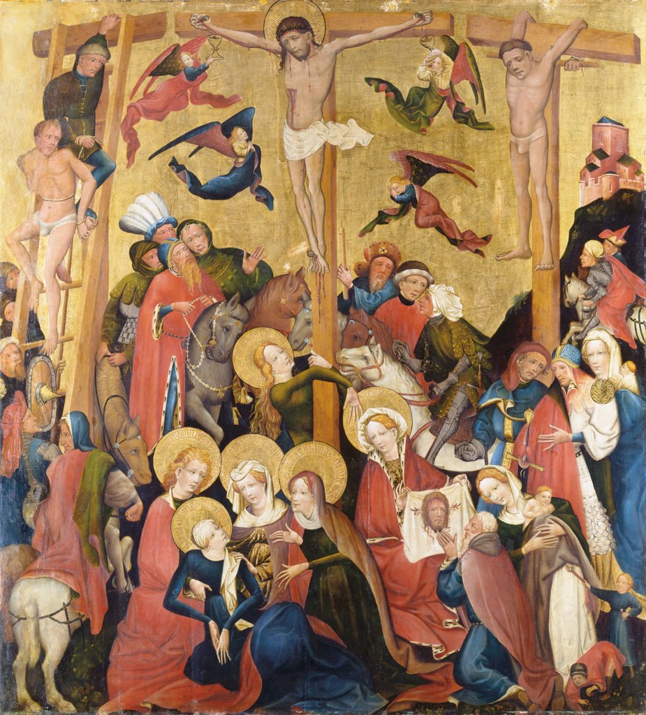 The Crucifixion, Master of the Middle Rhine ca. 1420