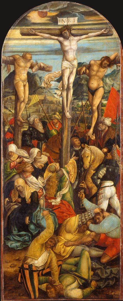 The Crucifixion, Hans Schäufelein;  circle