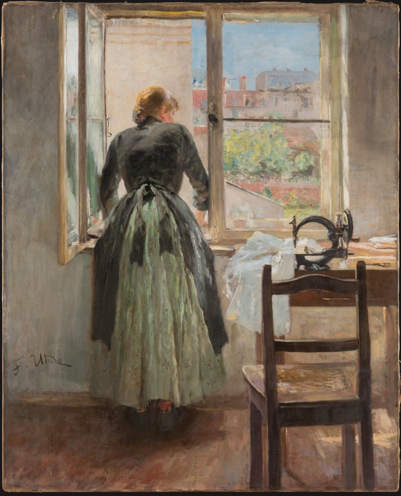 By the Window, Fritz von Uhde