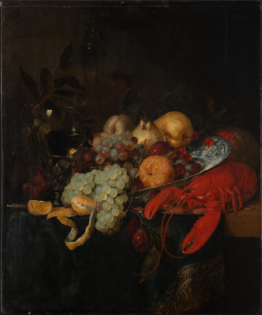 Still Life with Fruit and Lobster, Pieter de Ring