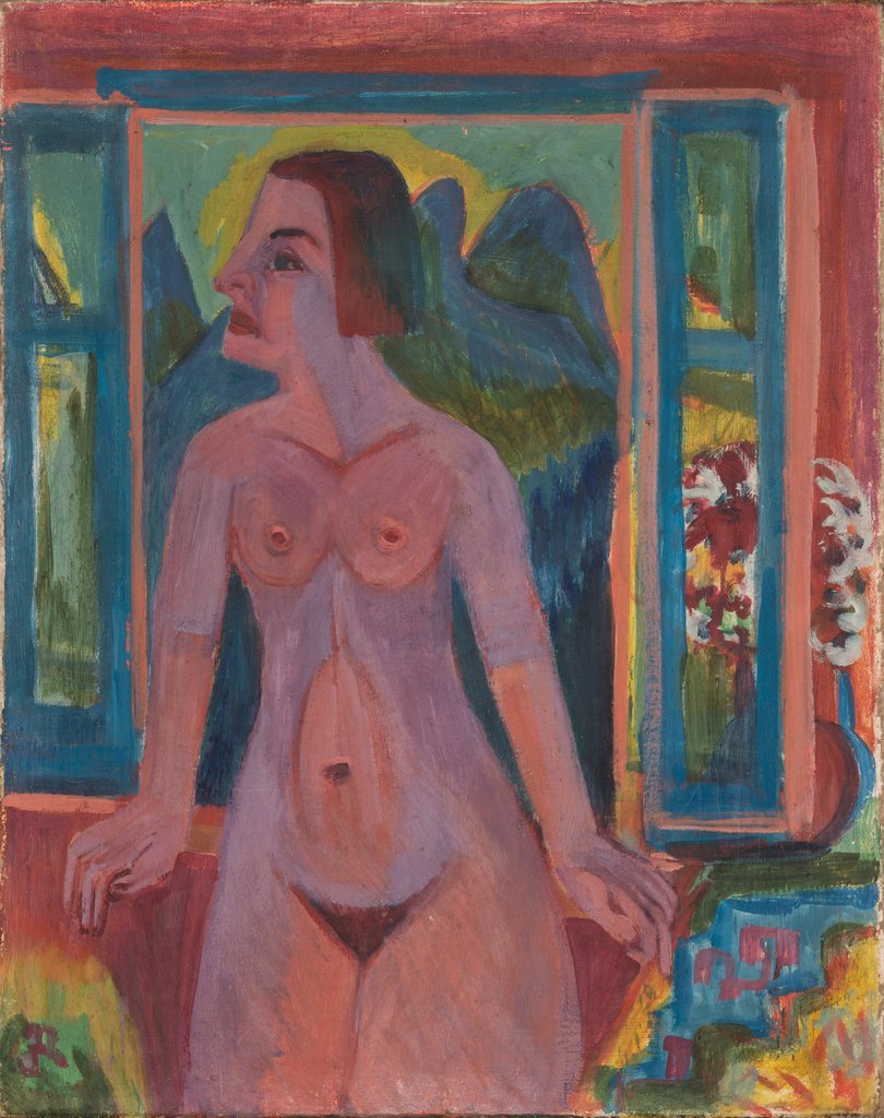 Nude Woman at window, Ernst Ludwig Kirchner