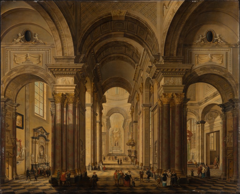 Interior of a Baroque Church, Johann Ludwig Ernst Morgenstern