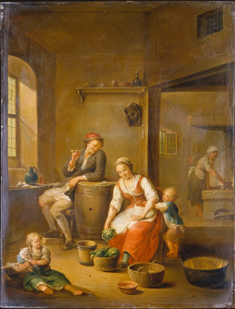 A Peasant Family at Home, Johann Andreas Herrlein