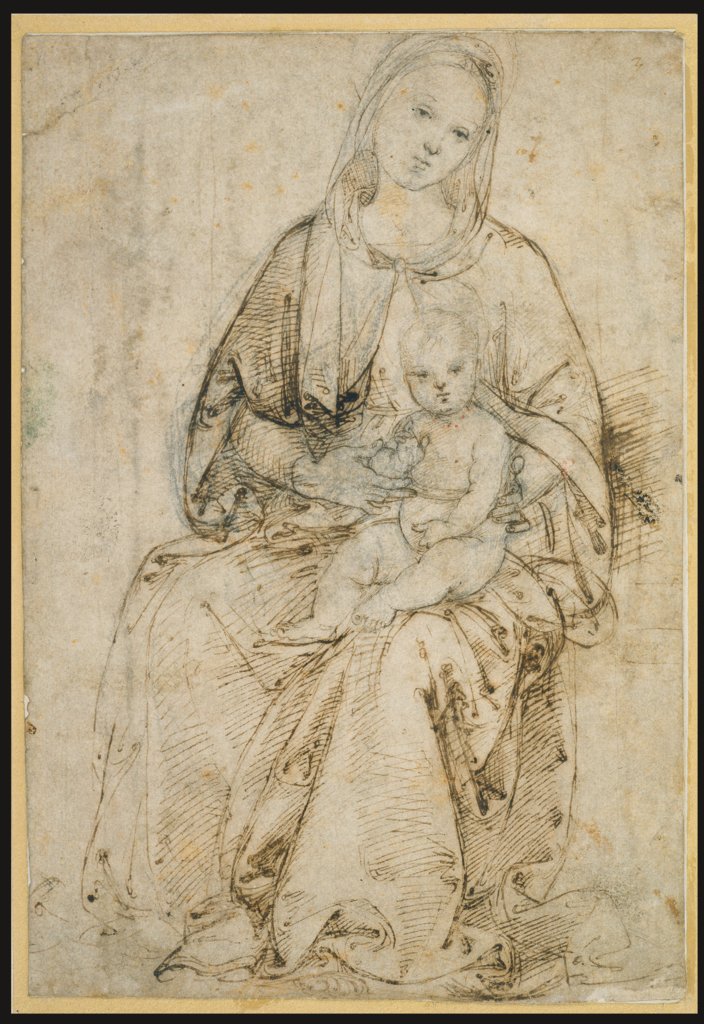 Seated Madonna and Child, Raphael