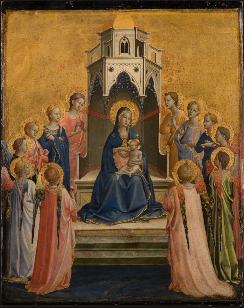 Madonna and Child Enthroned and Twelve Angels, Fra Angelico