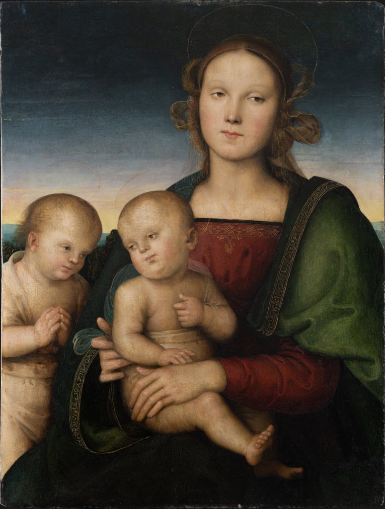 Madonna and Child with the Infant St. John, Pietro Perugino