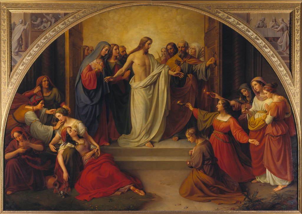 The parable of the wise and foolish virgins, Wilhelm von Schadow